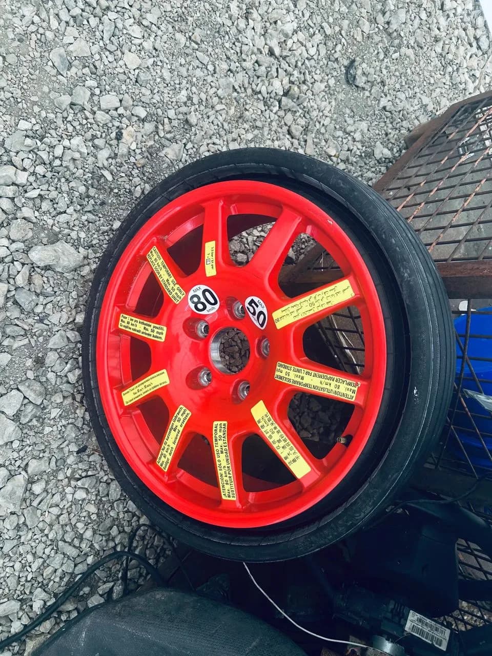 PORSCHE CAYENNE 7P koło zapasowe dojazd zapas 18 – zdjęcie 1