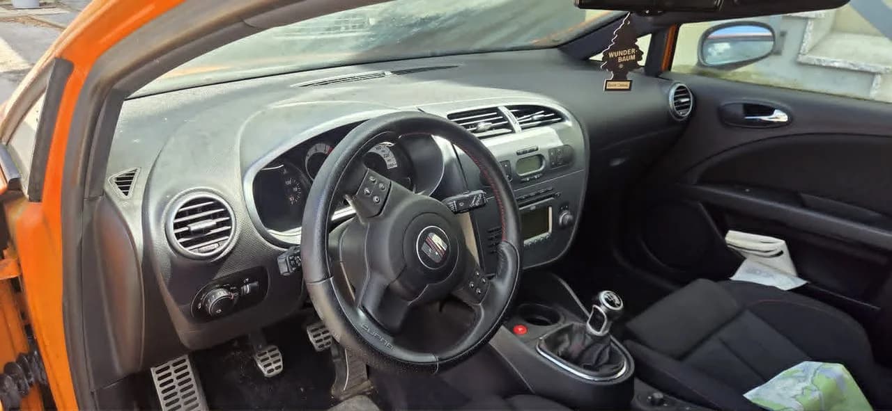 SEAT LEON II CUPRA deska poduszki airbag komplet oryginał – zdjęcie 1
